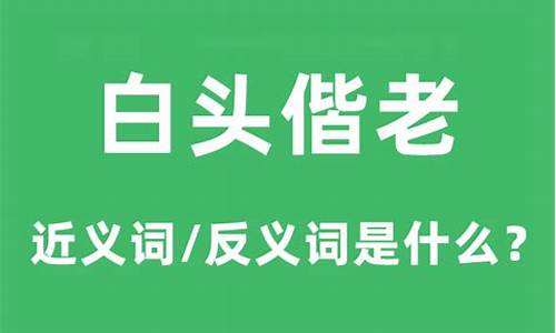 白头偕老的意思是-白头偕老是什么意思?