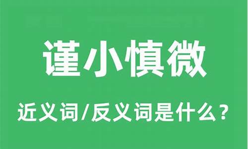 谨小慎微的微是什么意思解释-谨小慎微的微是什么意思