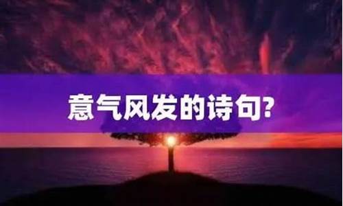 形容意气风发的诗句-意气风发的诗句