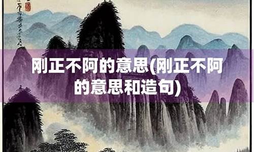 刚正不阿造句简单-刚正不阿造句