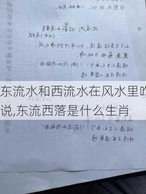 东流水和西流水在风水里咋说,东流西落是什么生肖