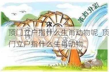 顶门立户指什么生肖动物呢_顶门立户指什么生肖动物