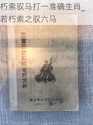 朽索驭马打一准确生肖_若朽索之驭六马