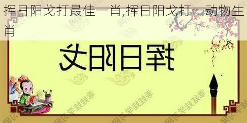 挥日阳戈打最佳一肖,挥日阳戈打一动物生肖