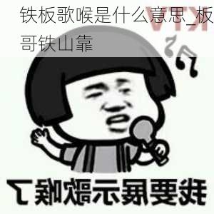 铁板歌喉是什么意思_板哥铁山靠