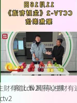 生财有道cctv2语录,生财有道cctv2