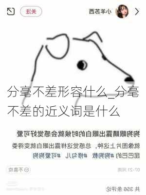 分毫不差形容什么_分毫不差的近义词是什么