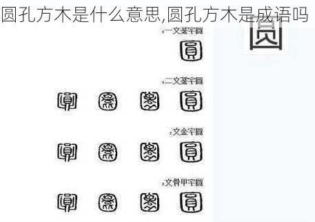 圆孔方木是什么意思,圆孔方木是成语吗