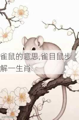 雀鼠的意思,雀目鼠步解一生肖