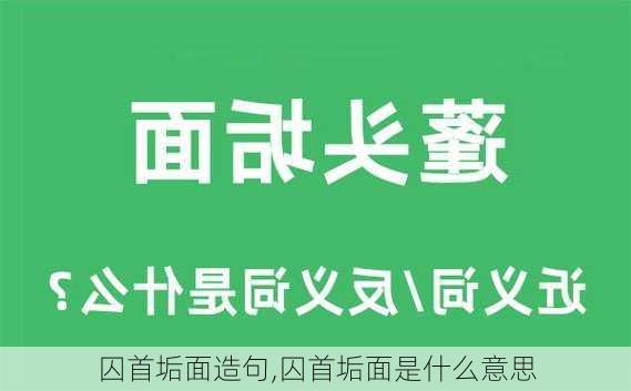 囚首垢面造句,囚首垢面是什么意思