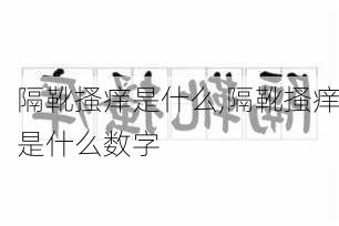 隔靴搔痒是什么,隔靴搔痒是什么数字